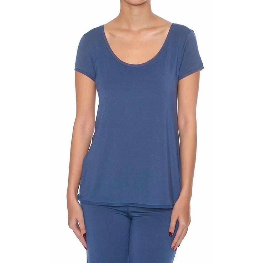 NEW ADDICTION short-sleeve t-shirt and pants set in navy